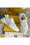 Fendi Flow Sneakers Men Caiman Leather White