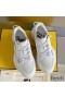 Fendi Flow Sneakers Men Caiman Leather White
