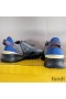 Fendi Flow Sneakers Men FF Motif Fabric and Suede Black