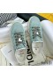 Fendi Match Sneakers Women Mesh Green