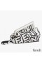 Fendi Medium First Bag In Fendi Roma Capsule Leather Black/White