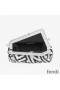 Fendi Medium First Bag In Fendi Roma Capsule Leather Black/White