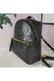 Fendi Mini Backpack In FF Motif Nappa Leather Black
