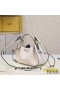 Fendi Mini Pomodorino Bucket Bag In Calf Leather Beige