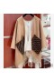 Fendi Poncho In Cashmere and Wool Khaki