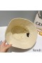 Fendi Reversible Bucket Hat In FF Motif Cotton Khaki/Beige