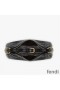 Fendi Small Fendigraphy Hobo Bag In Crocodile Leather Black