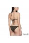 Fendi Triangular Bikini with Ties Women FF Vertigo Motif Lycra Brown/Black