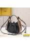 Fendi Mini Pomodorino Bucket Bag In FF Motif Fabric Brown