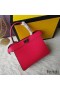 Fendi Petite Peekaboo ISeeu Bag In Nappa Leather Rose