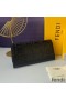 Fendi Continental Wallet In FF Motif Nappa Leather Black