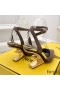 Fendi First Slingback Pumps Women Calf Leather Coffee