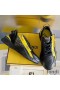 Fendi Flow Sneakers Men Leather and Suede Black
