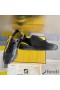 Fendi Flow Sneakers Men Leather and Suede Black
