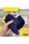 F is Fendi Buckle Reversible Belt In Calf Leather Navy Blue/Black