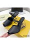 Fendi First Sandals Women Calf Leather Black