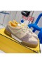 Fendi Match Compact Sneakers Unisex Suede Beige