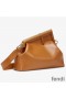 Fendi Medium First Bag In Nappa Leather Brown