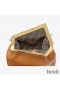 Fendi Medium First Bag In Nappa Leather Brown