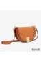 Fendi Moonlight Bag In ROMA Logo Calf Leather Brown