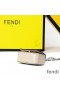 Fendi Nano F Bag In Calf Leather Beige