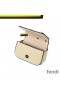 Fendi Nano F Bag In Calf Leather Beige