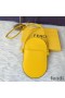 Fendi O'Lock Phone Pouch In Calf Leather Yellow
