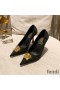 Fendi Pumps Women Fendace FF Fabric Black