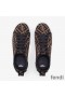 Fendi Rise Sneakers Women FF Motif Fabric Brown