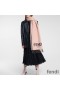 Fendi Roma Logo Scarf In Cashmere Pink/Black