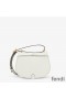 Fendi Mini C'mon Bag In Calf Leather White