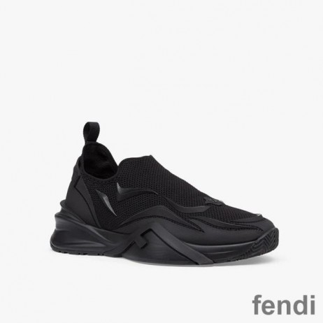 Fendi 흐름 운동화 남녀 메쉬 블랙
