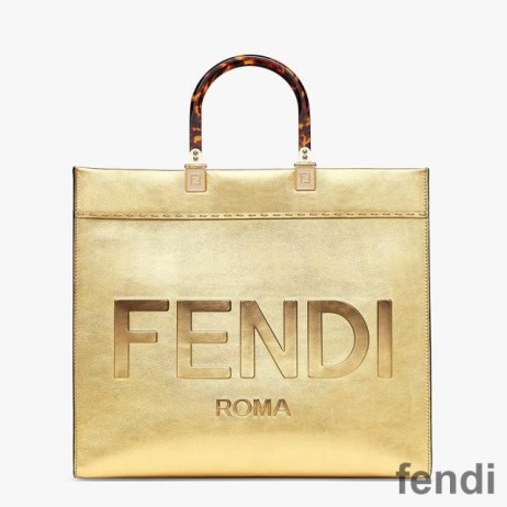 Fendi 중 선샤인 구매자 부대에 로마의 로고 송아지를 가죽 금
