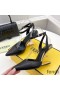 Fendi First Slingback Pumps Women Calf Leather Black