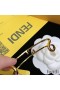 Fendi O'Lock Bangle Bracelet In Metal Gold