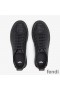Fendi Rise Sneakers Women FF Motif Nappa Leather Black