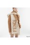 Fendi Roma Logo Scarf In Wool and Cashmere Beige