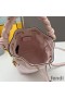 Fendi Mini Mon Tresor Bucket Bag with Woven Handle In FF Motif Canvas Pink