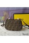 Fendi Mini C'mon Bag In FF Motif Fabric Brown