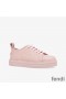 Fendi Rise Sneakers Women FF Motif Nappa Leather Pink