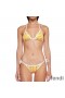 Fendi Triangular Bikini with Ties Women FF Vertigo Motif Lycra Yellow
