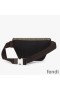 Fendi Belt Bag In ROMA Logo FF Motif Fabric Brown