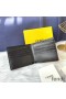 Fendi Bi-fold Wallet In FF Motif Nappa Leather Coffee