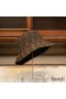 Fendi Bucket Hat In FF Motif Cotton Black
