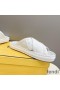 Fendi Crossover Slides Women FF Motif Leather White