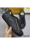 Fendi Domino Sneakers Unisex FF Motif Fabric Black