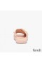 Fendi Fendigraphy Crossover Slides Women Leather Pink