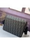 Fendi Large Messenger Bag In FF Motif Fabric Black