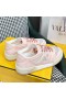 Fendi Match Sneakers Women Mesh Pink
