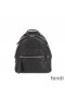 Fendi Mini Backpack In FF Motif Nappa Leather Black